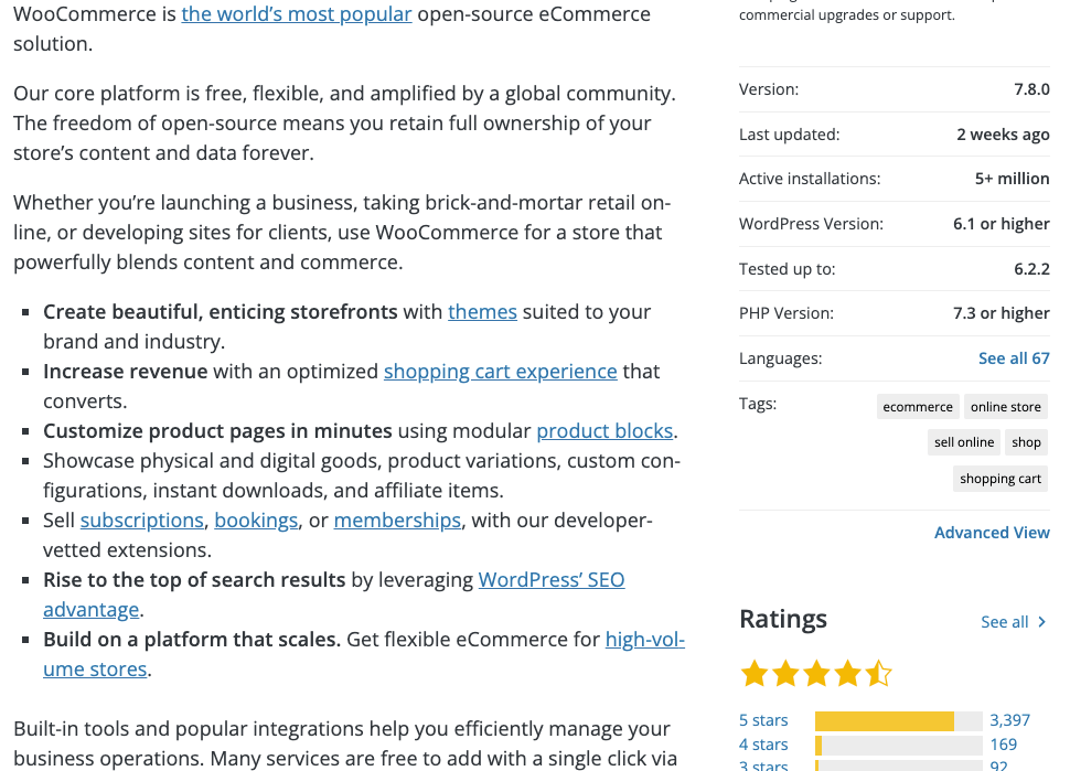 WooCommerce gebruiker score en downloads