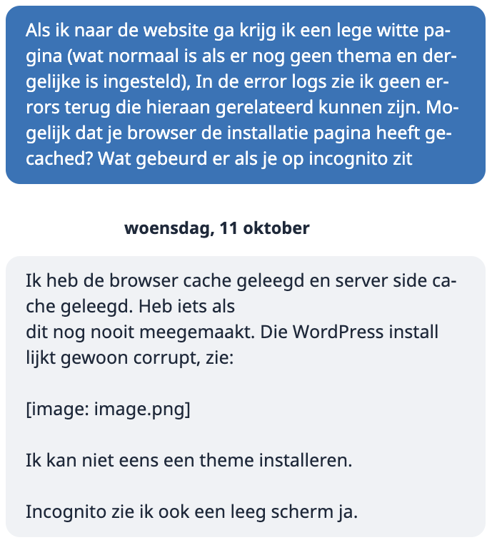 BladeWP support chat screenshot 2