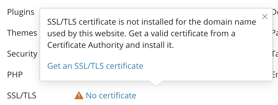 SSL certificaat installeren.