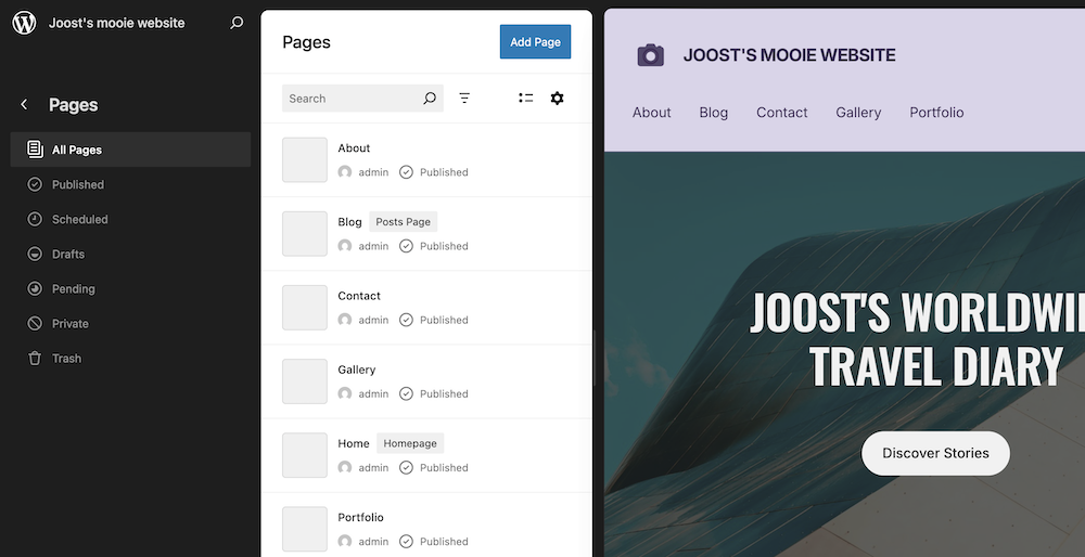 Cloud86 AI Site Editor pagina's.