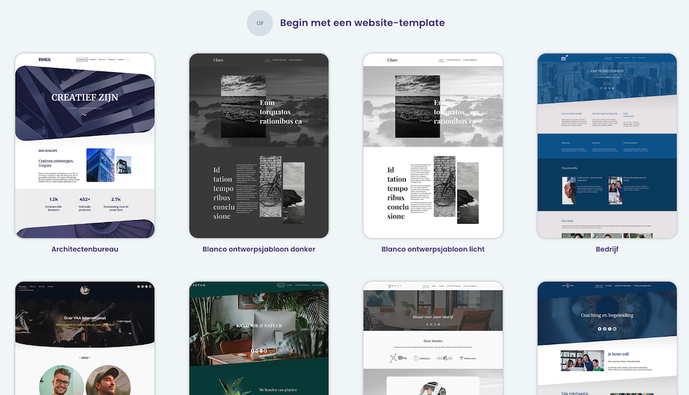 STRATO templates overzicht