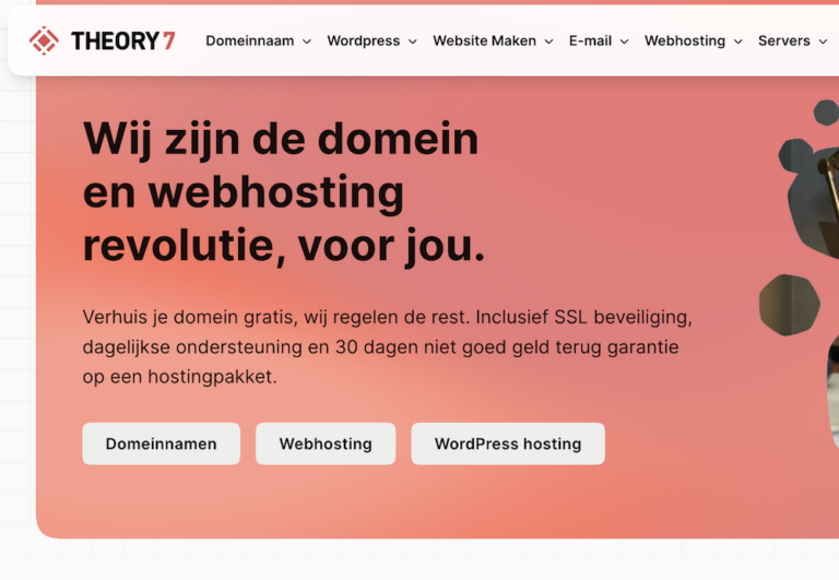 Theory7 review: uitstekende hosting tegen een scherp tarief